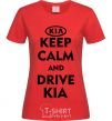 Women's T-shirt Drive Kia red фото