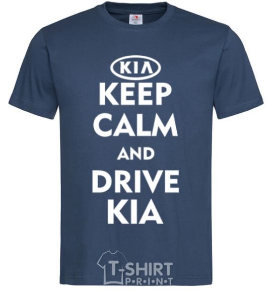 Men's T-Shirt Drive Kia navy-blue фото