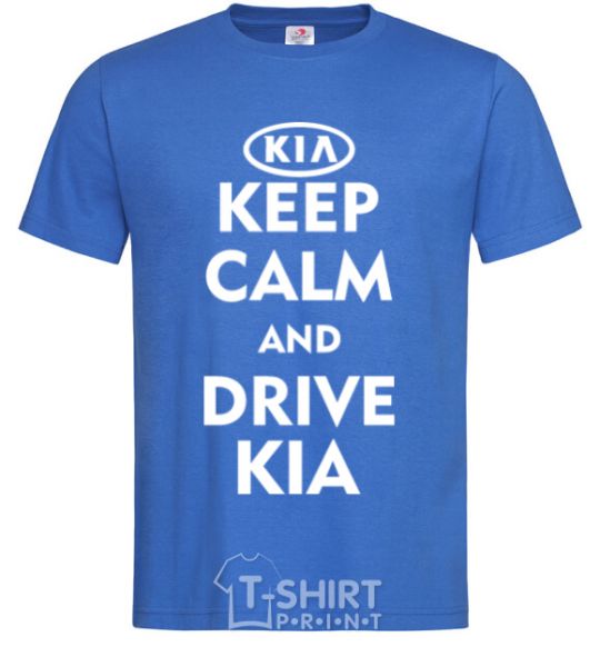 Men's T-Shirt Drive Kia royal-blue фото