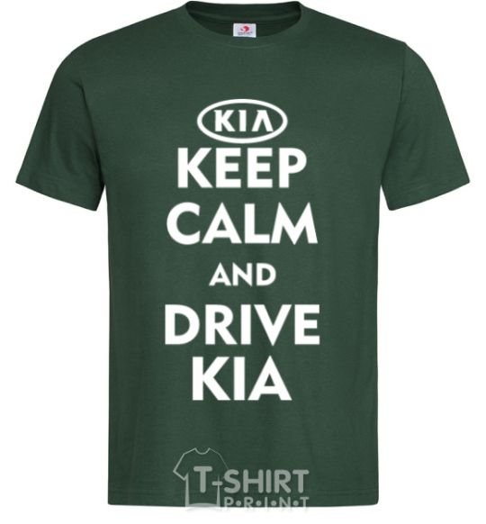 Men's T-Shirt Drive Kia bottle-green фото