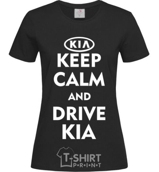 Women's T-shirt Drive Kia black фото