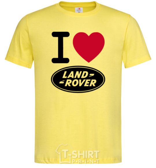 Men's T-Shirt I Love Land Rover cornsilk фото