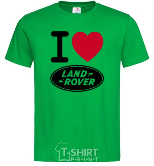 Men's T-Shirt I Love Land Rover kelly-green фото
