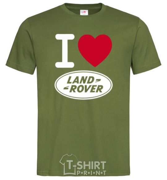 Men's T-Shirt I Love Land Rover millennial-khaki фото