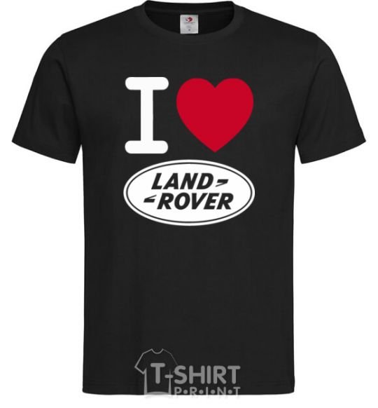 Men's T-Shirt I Love Land Rover black фото