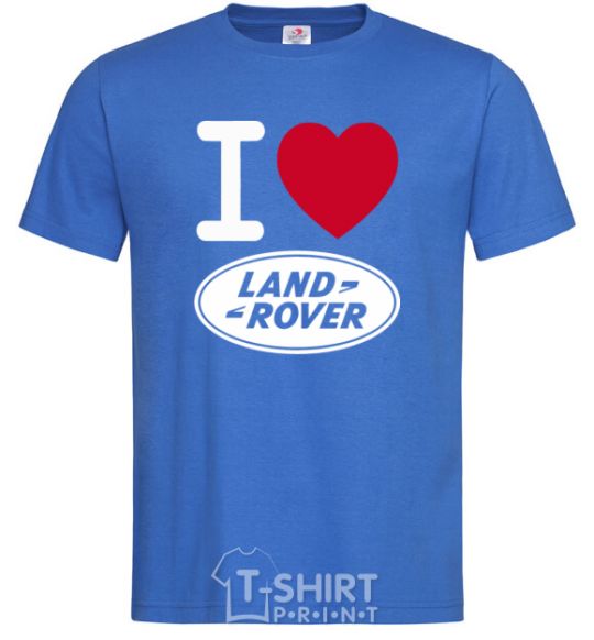 Men's T-Shirt I Love Land Rover royal-blue фото