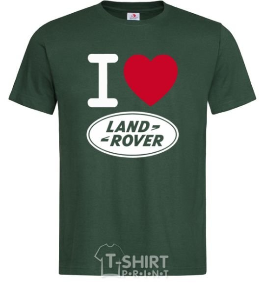 Men's T-Shirt I Love Land Rover bottle-green фото