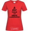 Women's T-shirt Drive Lamborghini red фото