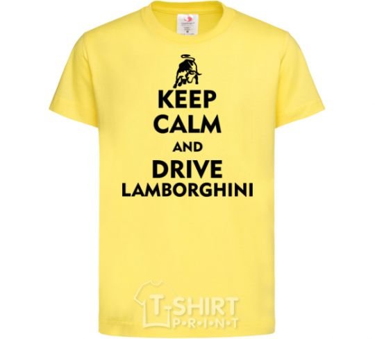 Детская футболка Drive Lamborghini Лимонный фото