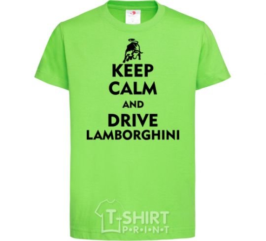 Детская футболка Drive Lamborghini Лаймовый фото