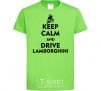 Детская футболка Drive Lamborghini Лаймовый фото