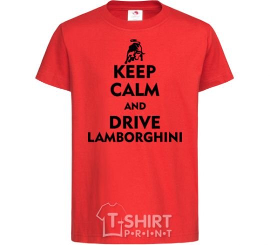Детская футболка Drive Lamborghini Красный фото