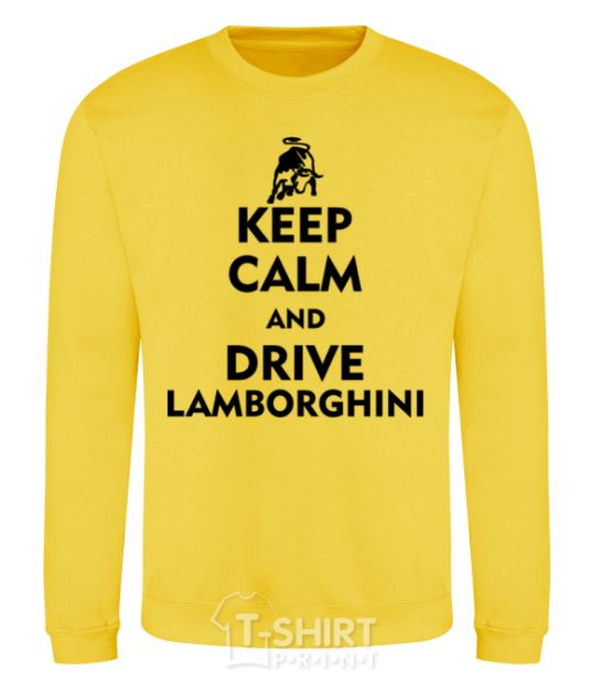 Sweatshirt Drive Lamborghini yellow фото