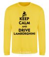 Sweatshirt Drive Lamborghini yellow фото