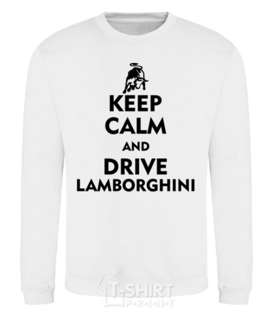 Sweatshirt Drive Lamborghini White фото