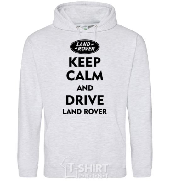 Men`s hoodie Drive Land Rover sport-grey фото