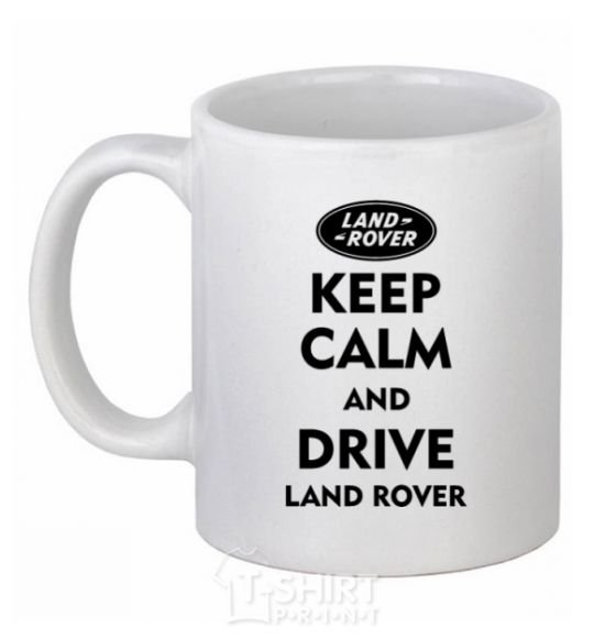 Ceramic mug Drive Land Rover White фото