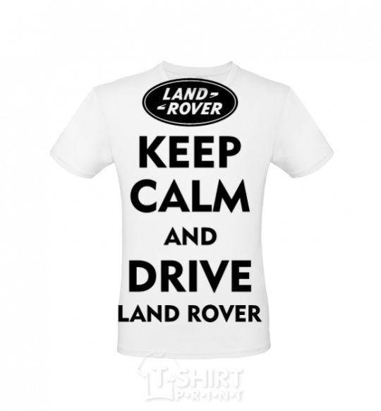 Men's T-Shirt Drive Land Rover White фото