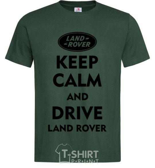 Men's T-Shirt Drive Land Rover bottle-green фото