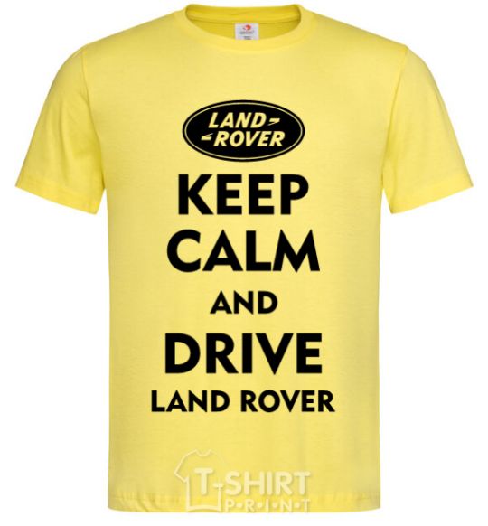 Men's T-Shirt Drive Land Rover cornsilk фото