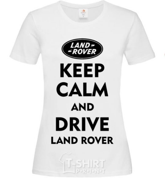 Women's T-shirt Drive Land Rover White фото