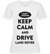 Women's T-shirt Drive Land Rover White фото