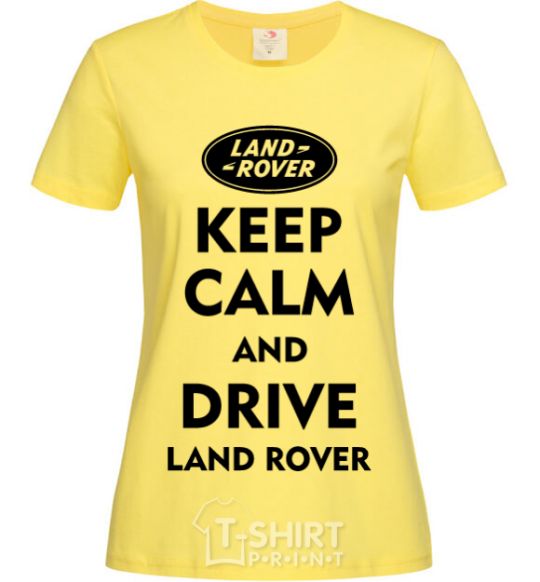 Women's T-shirt Drive Land Rover cornsilk фото