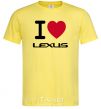Men's T-Shirt I Love Lexus cornsilk фото