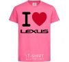 Kids T-shirt I Love Lexus heliconia фото