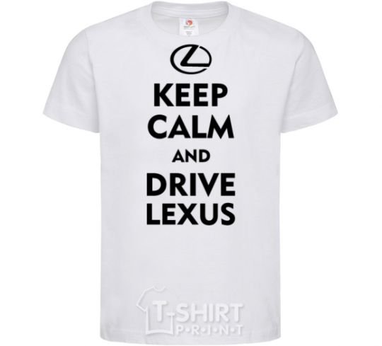 Kids T-shirt Drive Lexus White фото