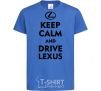 Kids T-shirt Drive Lexus royal-blue фото