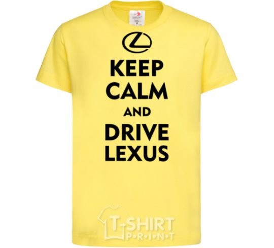 Kids T-shirt Drive Lexus cornsilk фото