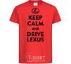 Kids T-shirt Drive Lexus red фото
