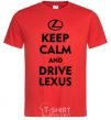 Men's T-Shirt Drive Lexus red фото