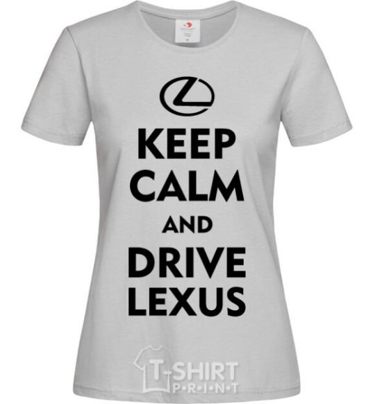 Women's T-shirt Drive Lexus grey фото