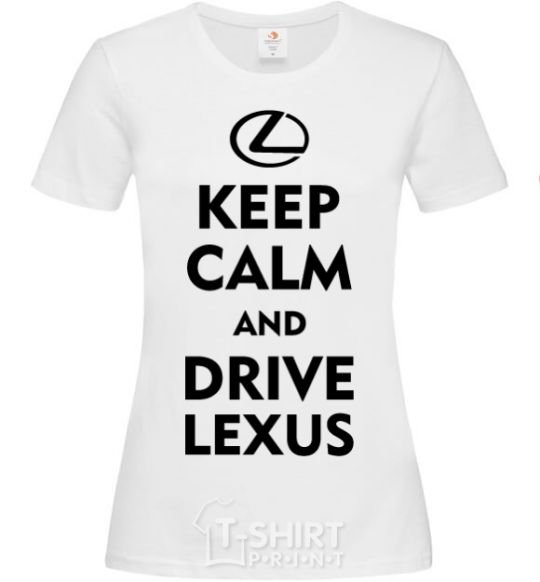 Women's T-shirt Drive Lexus White фото