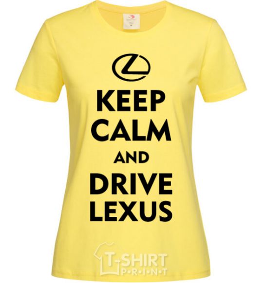 Women's T-shirt Drive Lexus cornsilk фото