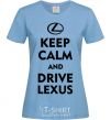 Women's T-shirt Drive Lexus sky-blue фото