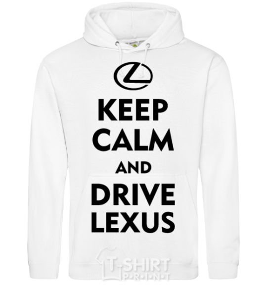 Men`s hoodie Drive Lexus White фото