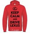 Men`s hoodie Drive Lexus bright-red фото
