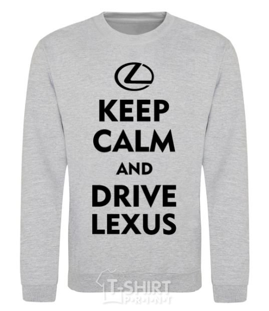 Свитшот Drive Lexus Серый меланж фото