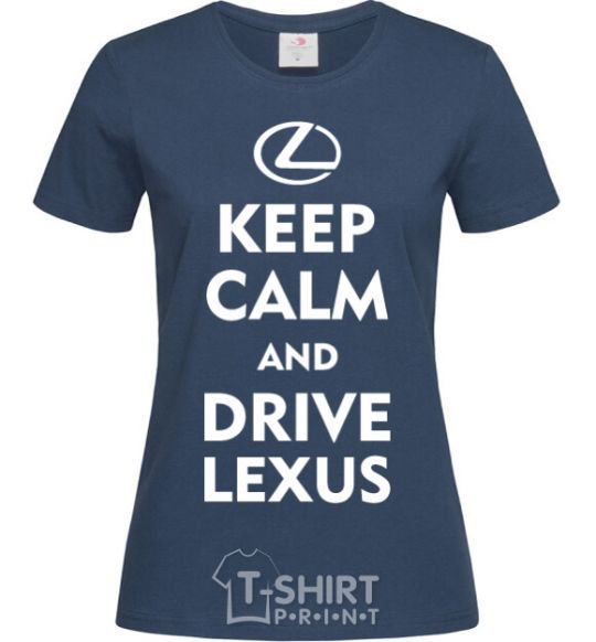 Women's T-shirt Drive Lexus navy-blue фото