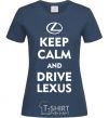 Women's T-shirt Drive Lexus navy-blue фото