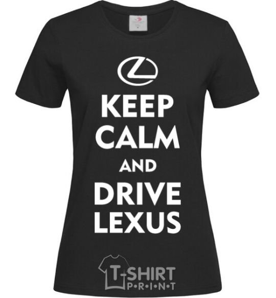 Women's T-shirt Drive Lexus black фото