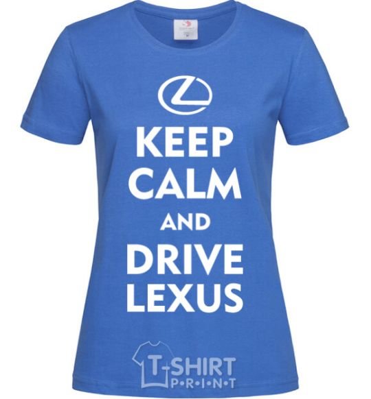 Women's T-shirt Drive Lexus royal-blue фото