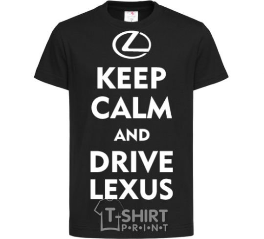 Kids T-shirt Drive Lexus black фото
