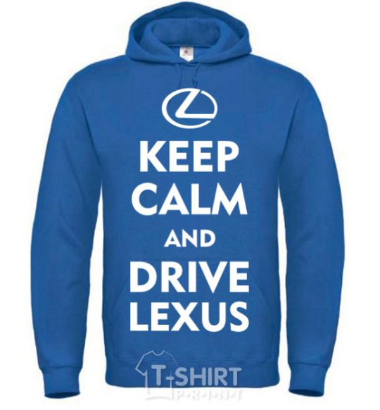 Men`s hoodie Drive Lexus royal фото