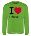 Sweatshirt I Love Lincoln orchid-green фото
