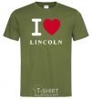 Men's T-Shirt I Love Lincoln millennial-khaki фото