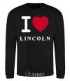 Sweatshirt I Love Lincoln black фото